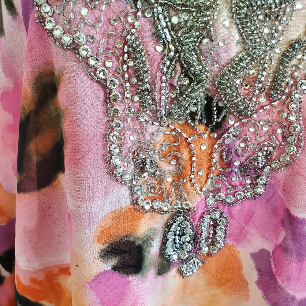LUCKY & COCO SEQUIN and  BEADED EMBELLISHED SWIMWEAR COVER-UP DRESS - Picture 3 of 10